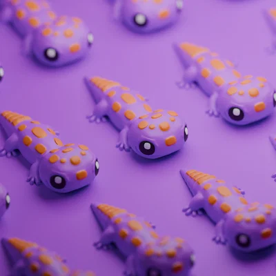 Mô hình in 3D Cute Flexi Gecko linh hoạt đáng yêu