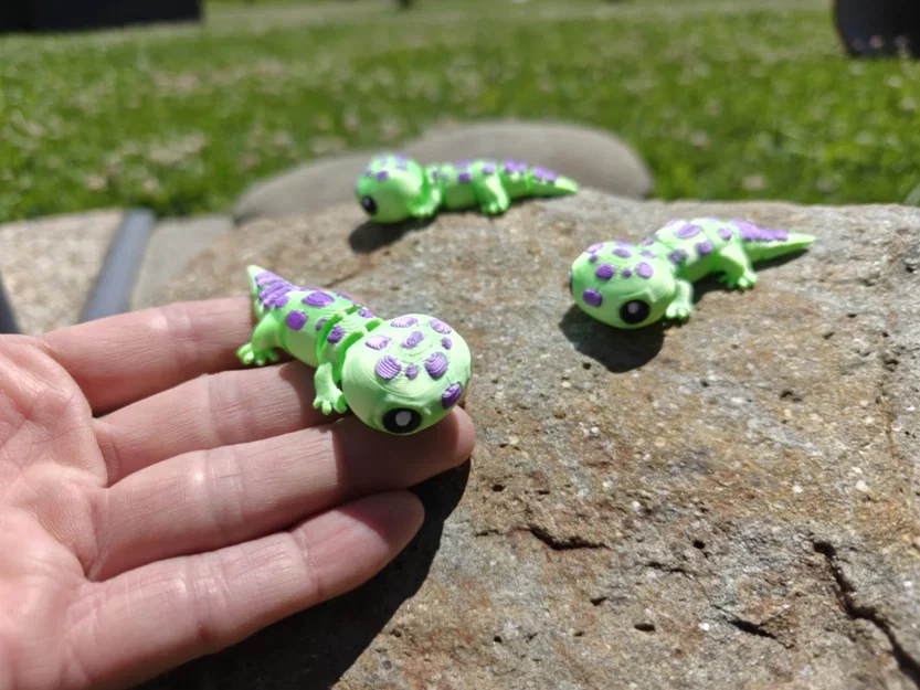 Mô hình in 3D Cute Flexi Gecko linh hoạt đáng yêu - Image 6