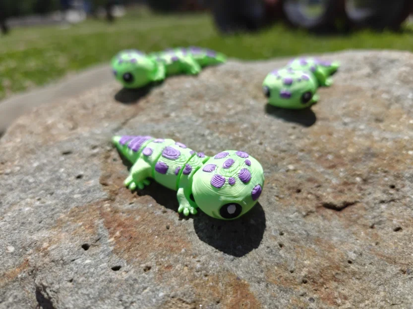 Mô hình in 3D Cute Flexi Gecko linh hoạt đáng yêu - Image 7