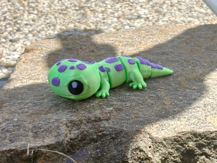 Mô hình in 3D Cute Flexi Gecko linh hoạt đáng yêu - Image 9