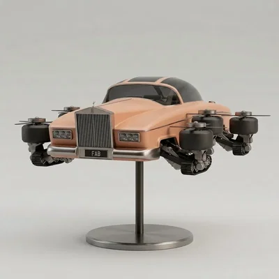 Mô hình xe bay FAB 1 từ Thunderbirds: Tuyệt phẩm in 3D cổ điển