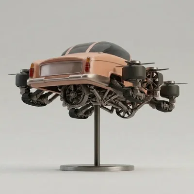 Mô hình xe bay FAB 1 từ Thunderbirds: Tuyệt phẩm in 3D cổ điển