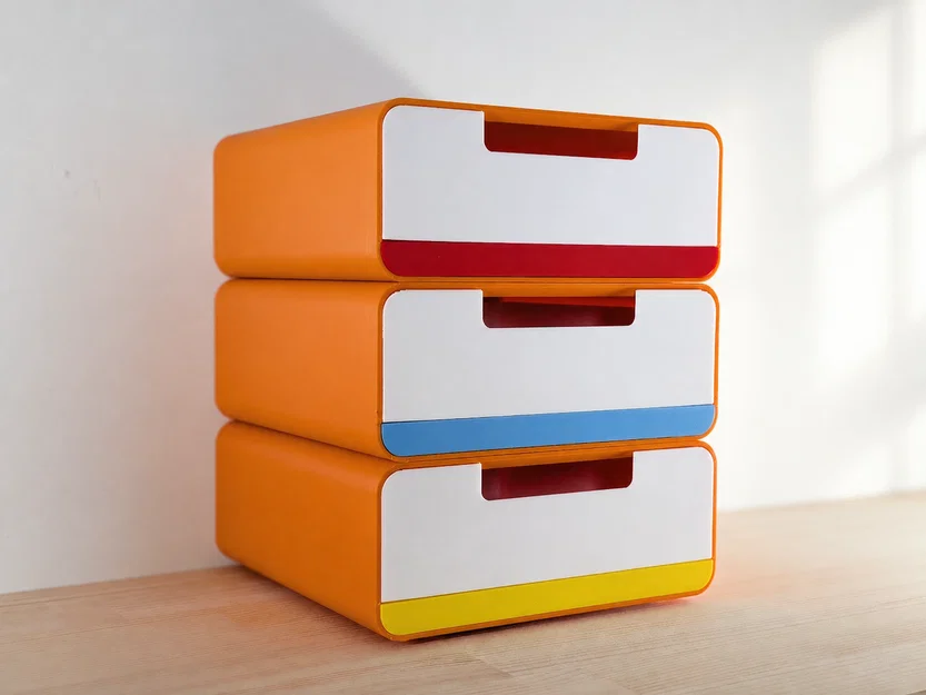 Ngăn kéo để bàn xếp chồng (Stackable Desktop Drawer) - Image 2