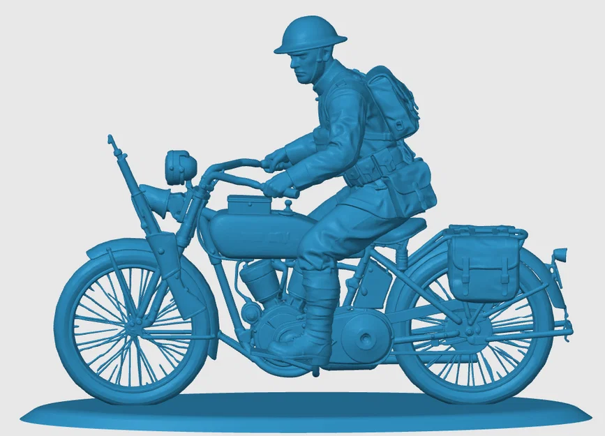 Người đưa thư Mỹ thời WWI trên xe mô tô - Image 3