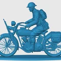 Người đưa thư Mỹ thời WWI trên xe mô tô - Thumbnail 3