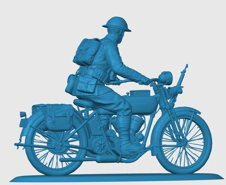 Người đưa thư Mỹ thời WWI trên xe mô tô - Image 4