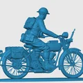 Người đưa thư Mỹ thời WWI trên xe mô tô - Thumbnail 4