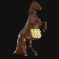 Mô hình 3D khay đựng bắp rang bơ hình ngựa Trojan độc đáo - Thumbnail 3