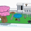 Mô hình 3D căn nhà hiện đại có sân vườn (dům s zahradou) cực đẹp - Thumbnail 1
