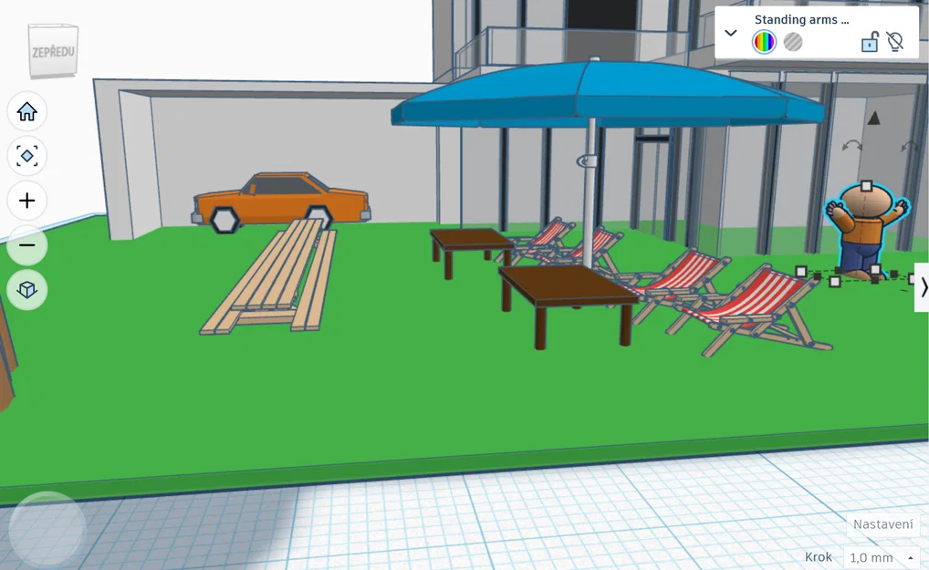 Mô hình 3D căn nhà hiện đại có sân vườn (dům s zahradou) cực đẹp - Image 3