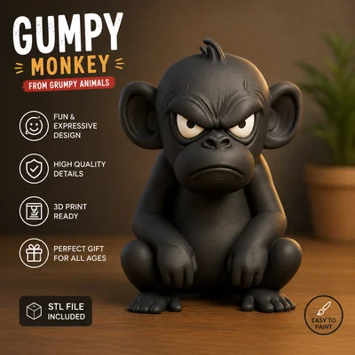 Grumpy Monkey – Chú Khỉ Quạu từ bộ sưu tập Grumpy Animals