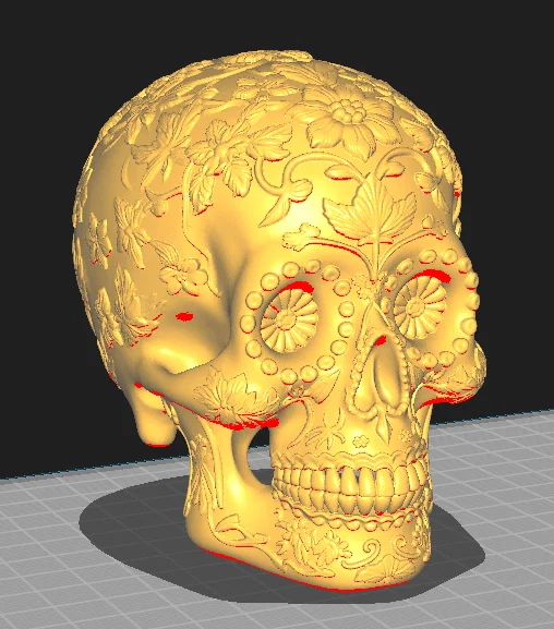 Mô hình hộp sọ 3D Calabera Dia de Muertos trang trí nghệ thuật - Image 1