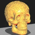 Mô hình hộp sọ 3D Calabera Dia de Muertos trang trí nghệ thuật - Thumbnail 1