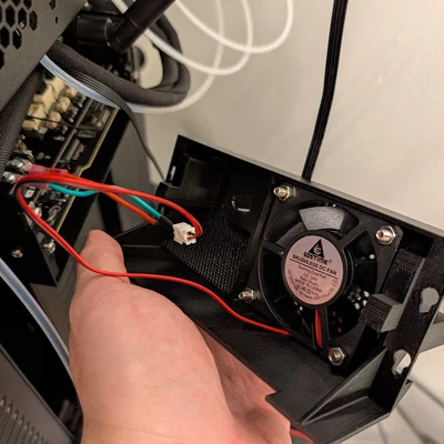 Nắp che linh kiện Buddy Prusa XL tích hợp quạt 60mm - bản remix sâu hơn cho quạt 60x20mm