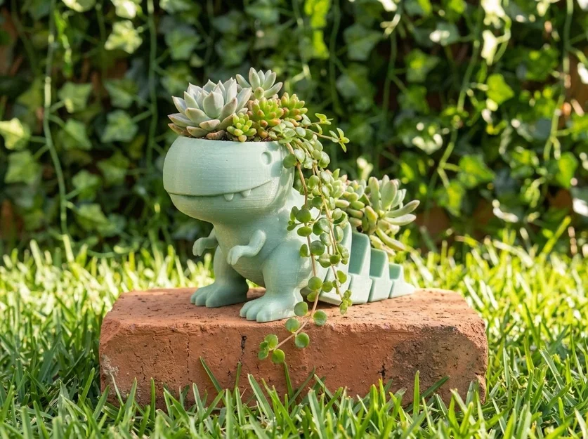 Dino Gadget - Khay đựng đồ và chậu cây 3D đáng yêu - Image 2