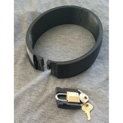Vòng cổ BDSM - Khóa Padlock