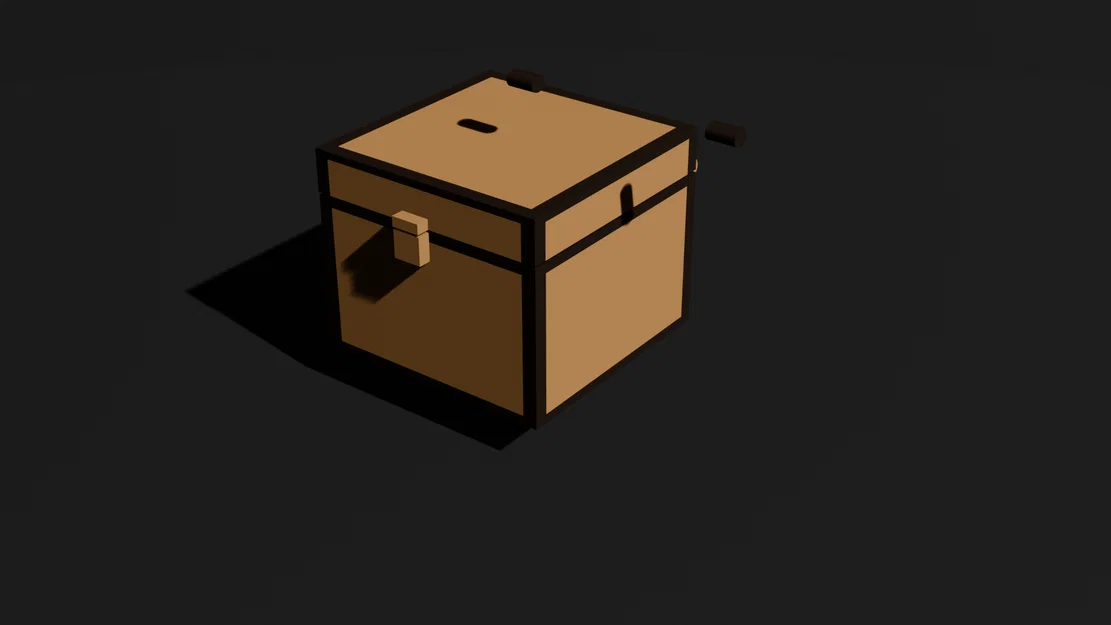 Rương Minecraft Cổ Điển Có Bản Lề - Mô Hình In 3D Đa Năng - Image 1