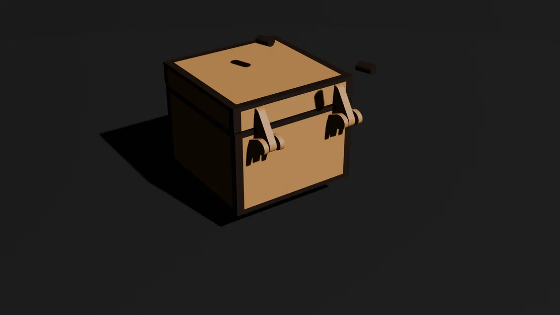 Rương Minecraft Cổ Điển Có Bản Lề - Mô Hình In 3D Đa Năng - Image 3