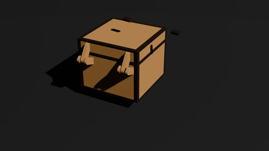 Rương Minecraft Cổ Điển Có Bản Lề - Mô Hình In 3D Đa Năng - Image 4
