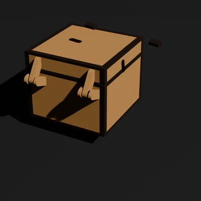 Rương Minecraft Cổ Điển Có Bản Lề - Mô Hình In 3D Đa Năng