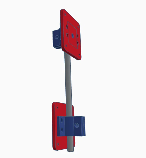 Giá đỡ màn hình VESA 75x75 đa năng cho ống 12mm - Image 1