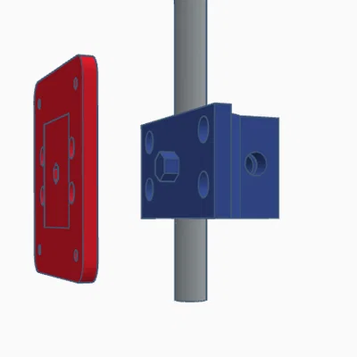 Giá đỡ màn hình VESA 75x75 đa năng cho ống 12mm