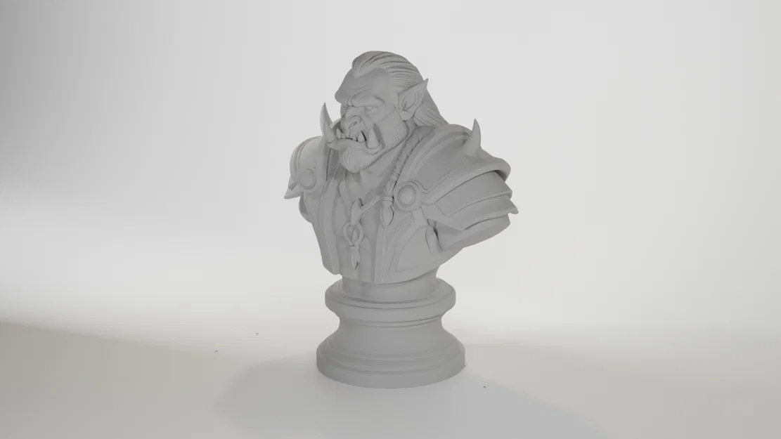 Tượng Orc Berserker (Orc bust) - Image 2