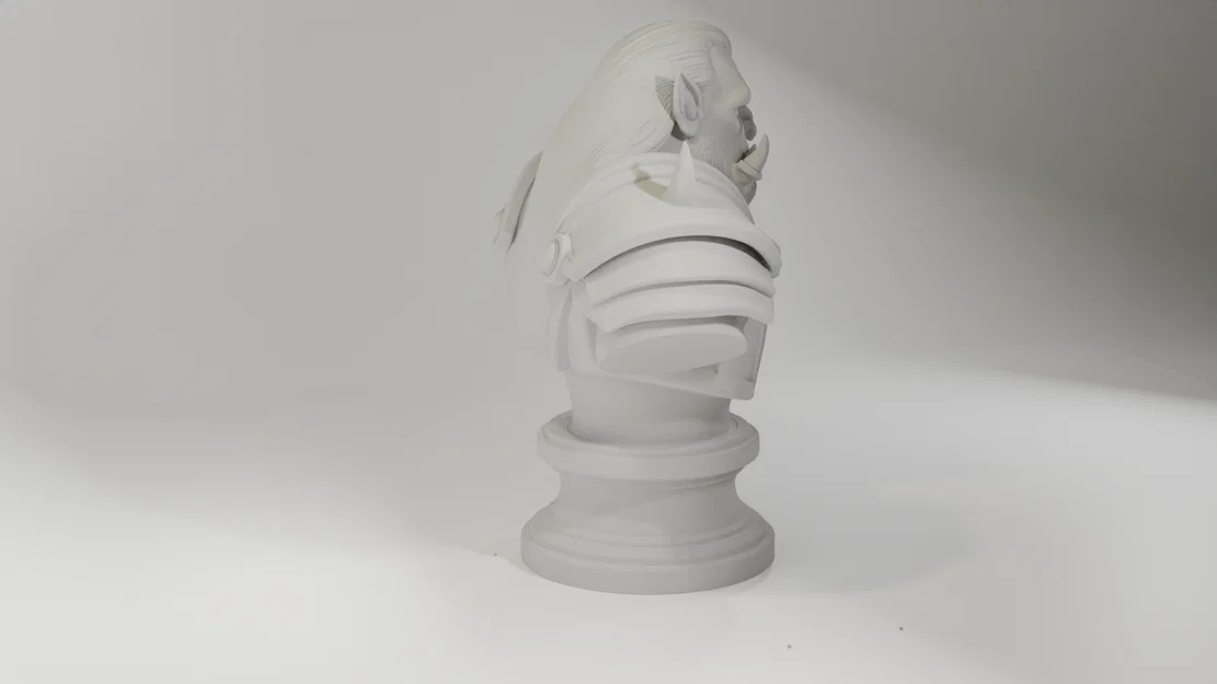 Tượng Orc Berserker (Orc bust) - Image 3