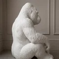 Mô hình tượng Gorilla Seduto trang trí cực chất cho bàn làm việc - Thumbnail 3