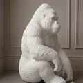 Mô hình tượng Gorilla Seduto trang trí cực chất cho bàn làm việc - Thumbnail 4