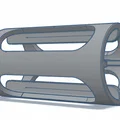 Bộ chuyển đổi pin AA sang C in 3D hoàn toàn (Không cần Support) - Thumbnail 2