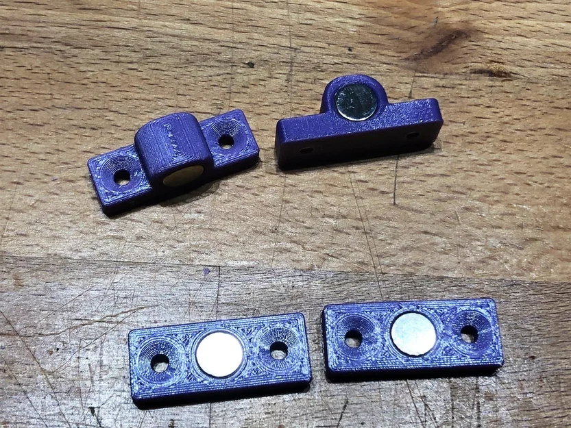 Chốt cửa từ tính in 3D cho nam châm 8x3mm - Image 1