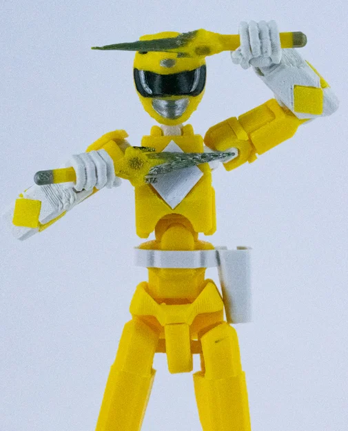 Mô hình Mighty Morphin Dummy Rangers - Phiên bản màu Vàng - Image 1