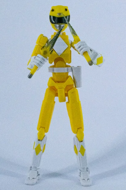 Mô hình Mighty Morphin Dummy Rangers - Phiên bản màu Vàng - Image 2