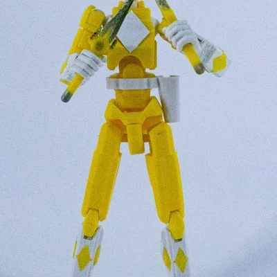 Mô hình Mighty Morphin Dummy Rangers - Phiên bản màu Vàng