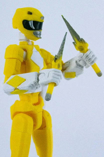 Mô hình Mighty Morphin Dummy Rangers - Phiên bản màu Vàng - Image 3