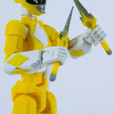 Mô hình Mighty Morphin Dummy Rangers - Phiên bản màu Vàng
