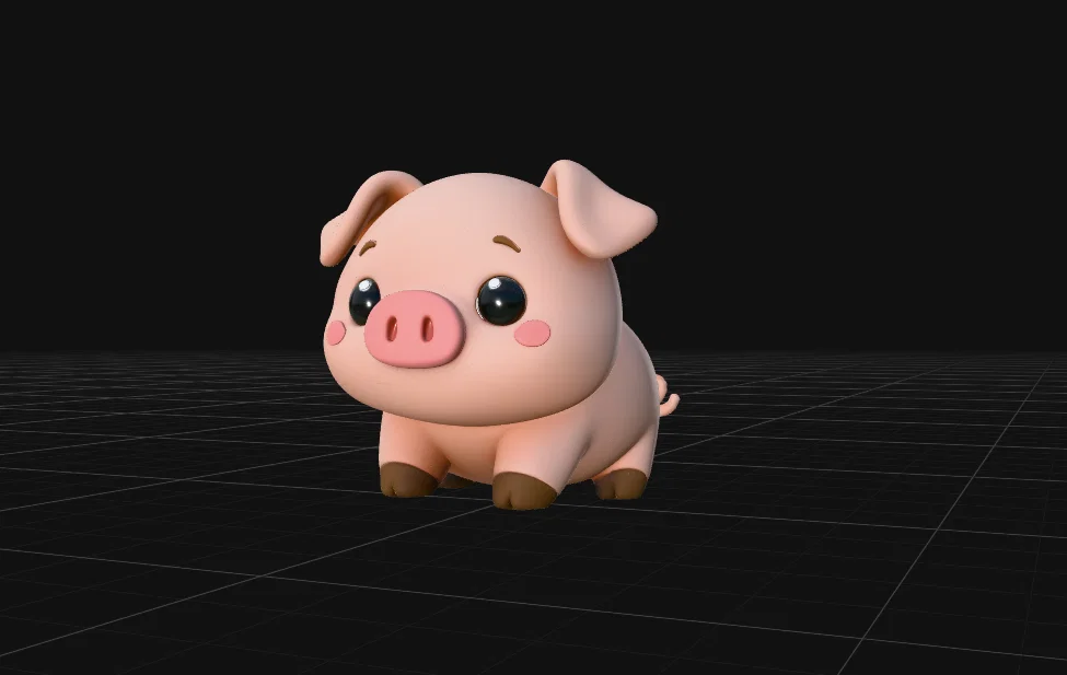 Mini PIG - Mô hình heo nhựa trang trí cực dễ thương - Image 1