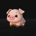 Mini PIG - Mô hình heo nhựa trang trí cực dễ thương - Thumbnail 1