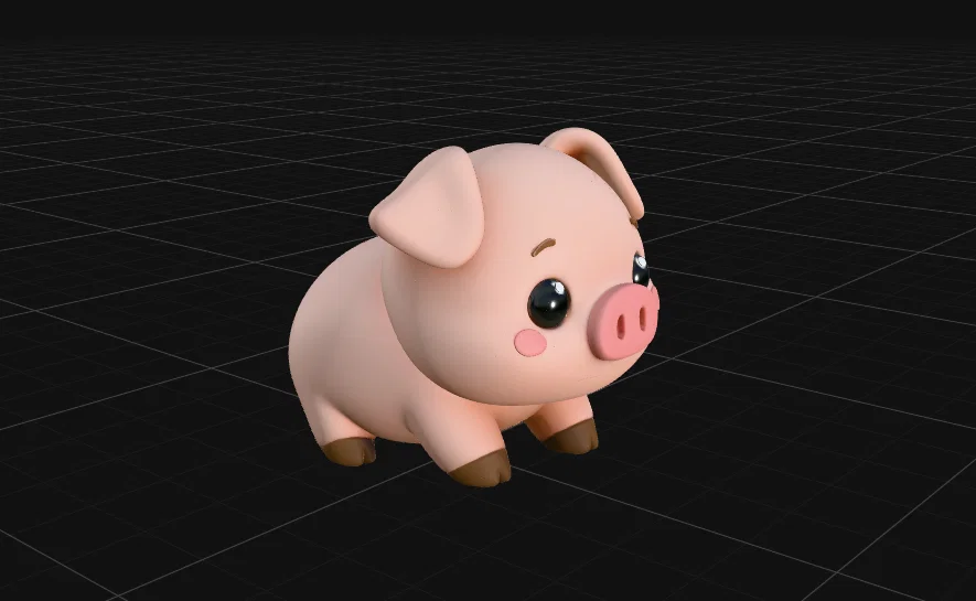 Mini PIG - Mô hình heo nhựa trang trí cực dễ thương - Image 2