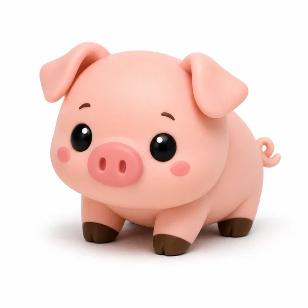 Mini PIG - Mô hình heo nhựa trang trí cực dễ thương - Image 4