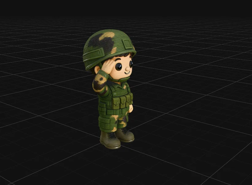 Mini Soldado - Mô hình Art Toy tối giản, dễ thương cho bàn làm việc - Image 2