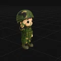 Mini Soldado - Mô hình Art Toy tối giản, dễ thương cho bàn làm việc - Thumbnail 2
