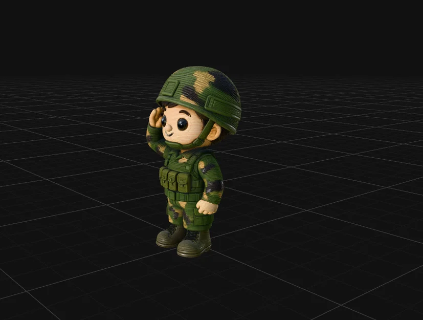 Mini Soldado - Mô hình Art Toy tối giản, dễ thương cho bàn làm việc - Image 3