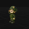 Mini Soldado - Mô hình Art Toy tối giản, dễ thương cho bàn làm việc - Thumbnail 3