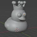 Mô hình 3D chú vịt đội vương miện KING DUCK cực dễ thương - Thumbnail 1