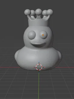 Mô hình 3D chú vịt đội vương miện KING DUCK cực dễ thương - Image 2