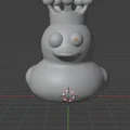 Mô hình 3D chú vịt đội vương miện KING DUCK cực dễ thương - Thumbnail 2