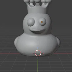 Mô hình 3D chú vịt đội vương miện KING DUCK cực dễ thương