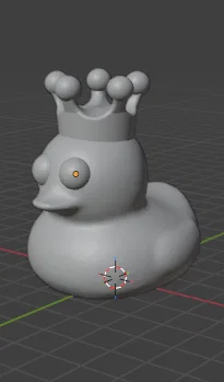 Mô hình 3D chú vịt đội vương miện KING DUCK cực dễ thương - Image 3